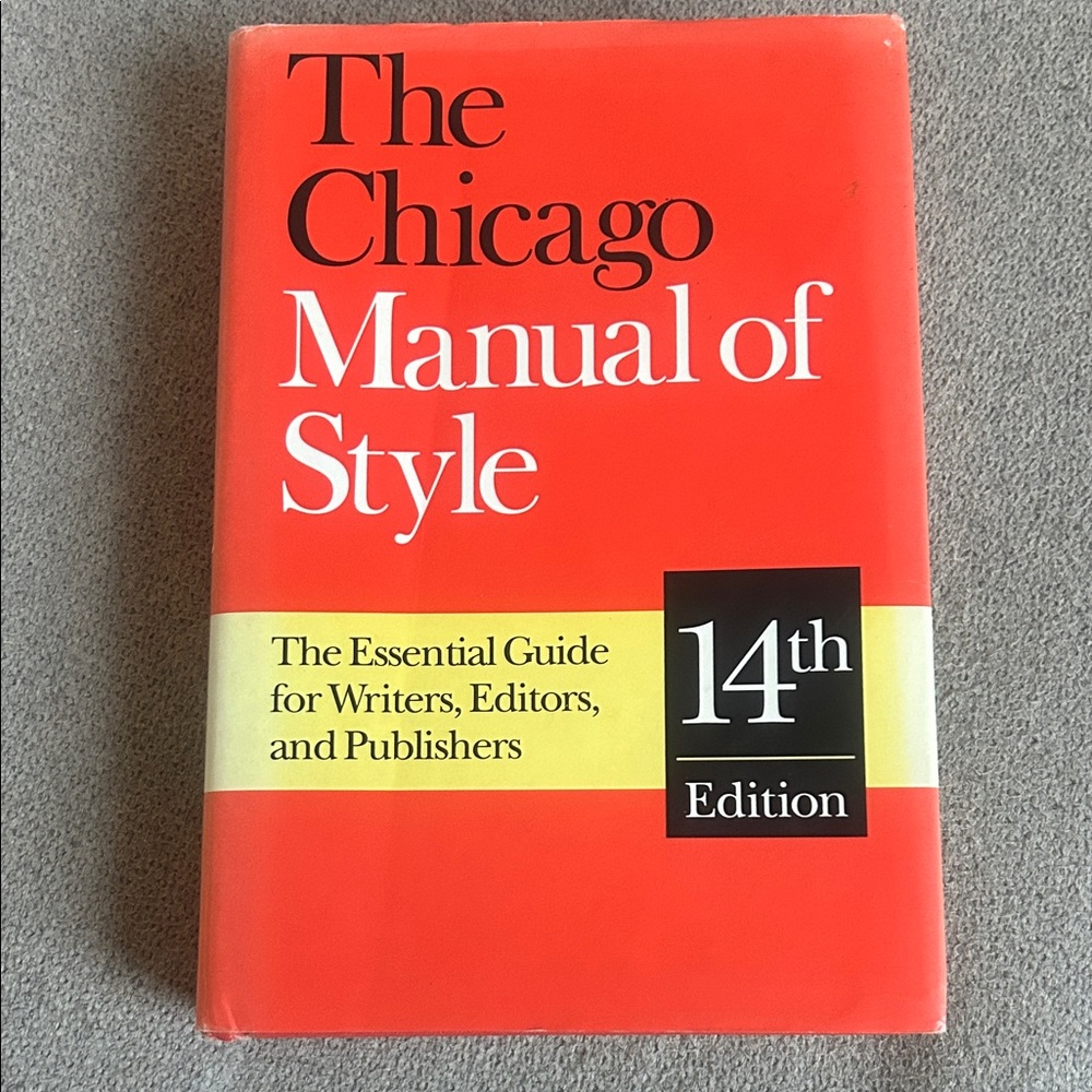 The Chicago Manual of Style 14th Edition